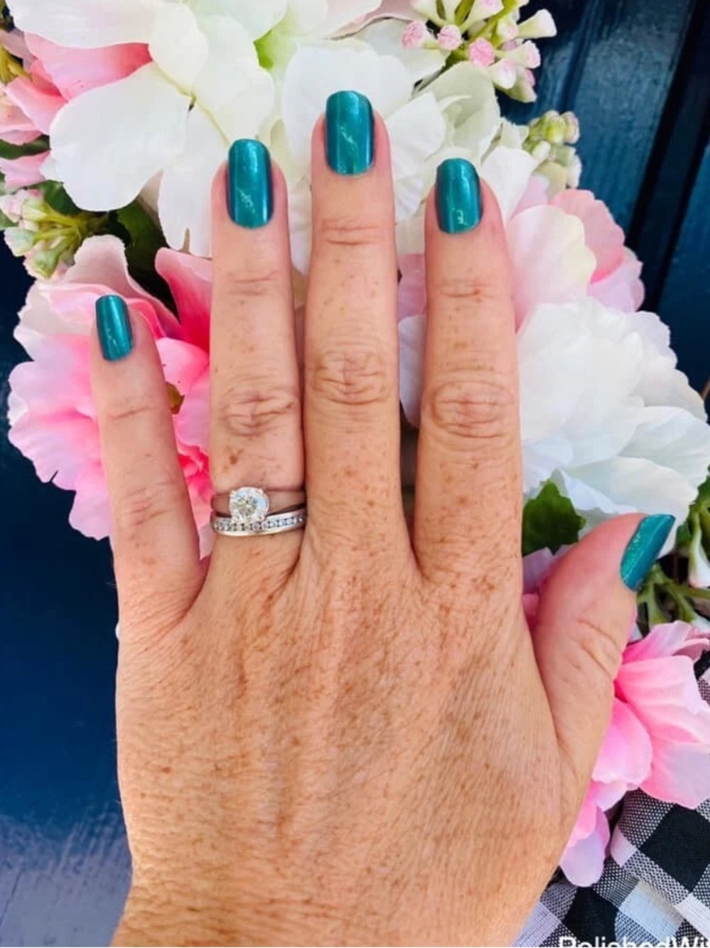 *Retired* Color Street: Holy Teal-edo | Blue Green Shimmer Fall Summer Spring